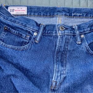 Gap Relaxed Taper Mens Jeans GAPFLEX Blue Denim Size 31X30 - (H0505B)